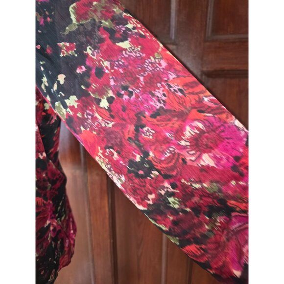 Coldwater Creek Womens Floral Print Blouse Top Size XL - Picture 6 of 9